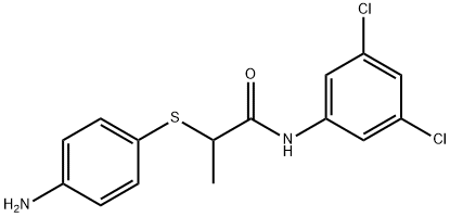 2-[(4-aminophenyl)thio]-N-(3,5-dichlorophenyl)propanamide Structure