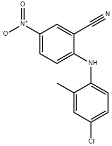 2-[(4-chloro-2-methylphenyl)amino]-5-nitrobenzonitrile 구조식 이미지