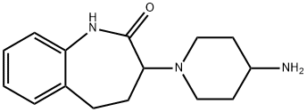 3-(4-aminopiperidin-1-yl)-1,3,4,5-tetrahydro-2H-1-benzazepin-2-one Structure