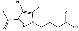 4-(4-bromo-5-methyl-3-nitro-1H-pyrazol-1-yl)butanoic acid 구조식 이미지
