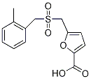 5-{[(2-methylbenzyl)sulfonyl]methyl}-2-furoic acid Structure