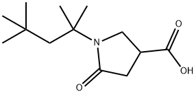 5-oxo-1-(1,1,3,3-tetramethylbutyl)pyrrolidine-3-carboxylic acid 구조식 이미지