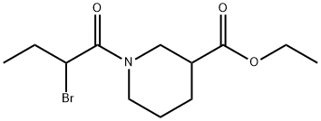 ethyl 1-(2-bromobutanoyl)piperidine-3-carboxylate 구조식 이미지