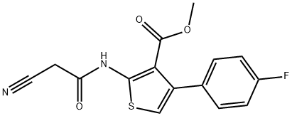 methyl 2-[(cyanoacetyl)amino]-4-(4-fluorophenyl)thiophene-3-carboxylate Structure