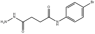 N-(4-bromophenyl)-4-hydrazino-4-oxobutanamide 구조식 이미지