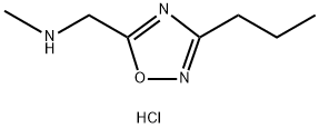 N-methyl-1-(3-propyl-1,2,4-oxadiazol-5-yl)methanamine hydrochloride 구조식 이미지