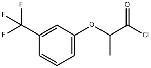 2-[3-(trifluoromethyl)phenoxy]propanoyl chloride Structure