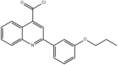 2-(3-propoxyphenyl)quinoline-4-carbonyl chloride Structure