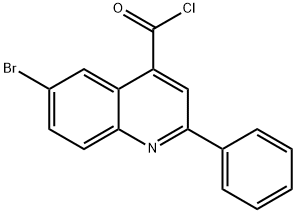 6-bromo-2-phenylquinoline-4-carbonyl chloride Structure