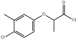 2-(4-chloro-3-methylphenoxy)propanoyl chloride 구조식 이미지