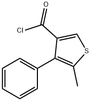 5-methyl-4-phenylthiophene-3-carbonyl chloride 구조식 이미지