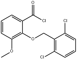 2-[(2,6-dichlorobenzyl)oxy]-3-methoxybenzoyl chloride Structure