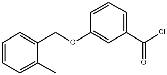 3-[(2-methylbenzyl)oxy]benzoyl chloride 구조식 이미지