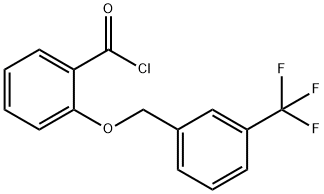 2-{[3-(trifluoromethyl)benzyl]oxy}benzoyl chloride 구조식 이미지