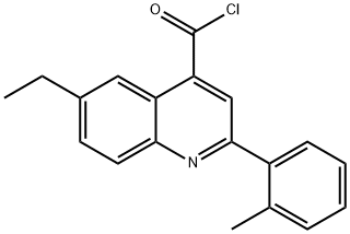 6-ethyl-2-(2-methylphenyl)quinoline-4-carbonyl chloride 구조식 이미지