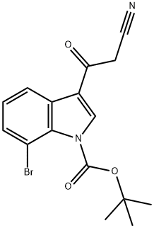 1-Boc-7-bromo-3-cyanoacetylindole Structure