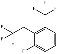 1-Fluoro-2-(2,2,2-trifluoroethyl)-3-(trifluoromethyl)benzene 구조식 이미지