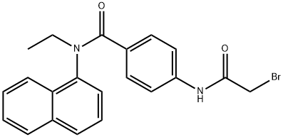 4-[(2-Bromoacetyl)amino]-N-ethyl-N-(1-naphthyl)-benzamide 구조식 이미지