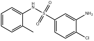 3-Amino-4-chloro-N-(2-methylphenyl)-benzenesulfonamide Structure