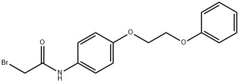 2-Bromo-N-[4-(2-phenoxyethoxy)phenyl]acetamide 구조식 이미지