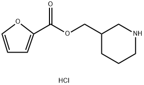 3-Piperidinylmethyl 2-furoate hydrochloride Structure