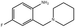 4-Fluoro-2-(1-piperidinylmethyl)aniline Structure