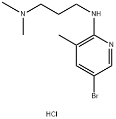 N1-(5-Bromo-3-methyl-2-pyridinyl)-N3,N3-dimethyl-1,3-propanediamine hydrochloride 구조식 이미지