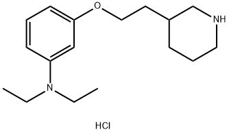 N,N-Diethyl-3-[2-(3-piperidinyl)ethoxy]anilinehydrochloride 구조식 이미지