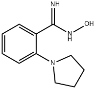 N'-Hydroxy-2-(1-pyrrolidinyl)-benzenecarboximidamide Structure