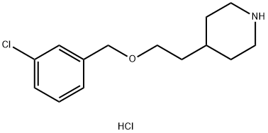 4-{2-[(3-Chlorobenzyl)oxy]ethyl}piperidinehydrochloride 구조식 이미지