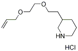 3-{2-[2-(Allyloxy)ethoxy]ethyl}piperidinehydrochloride 구조식 이미지