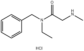 N-Benzyl-N-ethyl-2-(methylamino)acetamidehydrochloride Structure