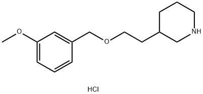 3-{2-[(3-Methoxybenzyl)oxy]ethyl}piperidinehydrochloride Structure