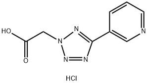 (5-Pyridin-3-yl-tetrazol-2-yl)-acetic acidhydrochloride Structure