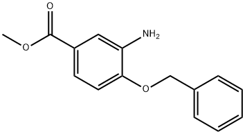 Methyl 3-amino-4-(benzyloxy)benzoate 구조식 이미지