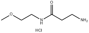 3-Amino-N-(2-methoxyethyl)propanamidehydrochloride 구조식 이미지