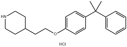 4-{2-[4-(1-Methyl-1-phenylethyl)phenoxy]-ethyl}piperidine hydrochloride Structure