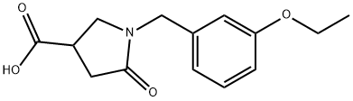 1-(3-Ethoxy-benzyl)-5-oxo-pyrrolidine-3-carboxylic acid Structure