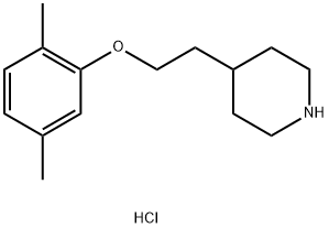 4-[2-(2,5-Dimethylphenoxy)ethyl]piperidinehydrochloride Structure