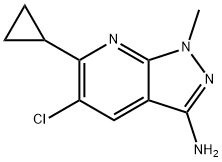 5-Chloro-6-cyclopropyl-1-methyl-1H-pyrazolo[3,4-b]pyridin-3-amine Structure