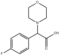 (4-Fluoro-phenyl)-morpholin-4-yl-acetic acid 구조식 이미지