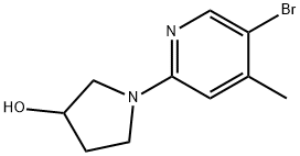 1-(5-Bromo-4-methyl-2-pyridinyl)-3-pyrrolidinol Structure