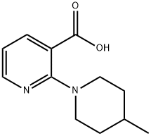 2-(4-Methyl-1-piperidinyl)nicotinic acid 구조식 이미지