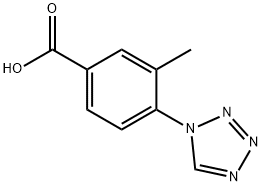 3-Methyl-4-tetrazol-1-yl-benzoic acid 구조식 이미지