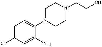 2-[4-(2-Amino-4-chlorophenyl)-1-piperazinyl]-1-ethanol Structure