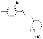 3-[2-(2-Bromo-4-methylphenoxy)ethyl]piperidinehydrochloride 구조식 이미지