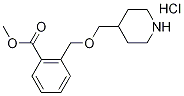 Methyl 2-[(4-piperidinylmethoxy)methyl]benzoatehydrochloride 구조식 이미지