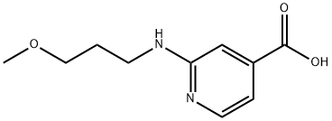 2-[(3-Methoxypropyl)amino]isonicotinic acid Structure