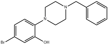 2-(4-Benzyl-1-piperazino)-5-bromophenol Structure