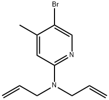 N,N-Diallyl-5-bromo-4-methyl-2-pyridinamine Structure